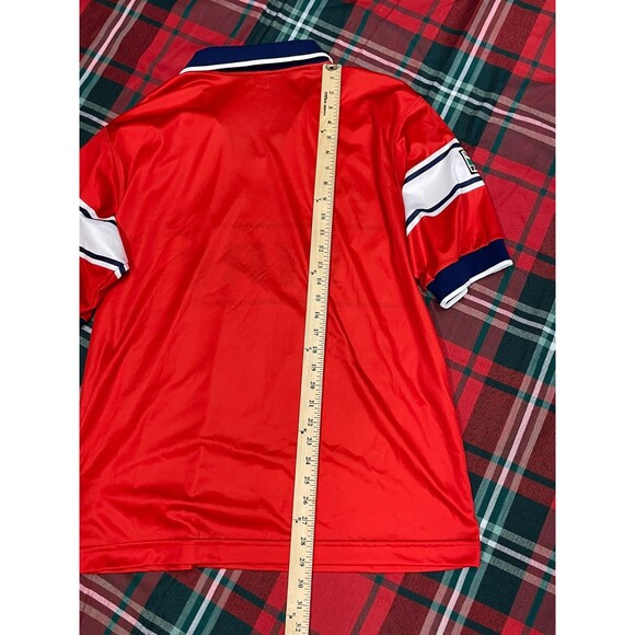 Nike Men's L Red Jersey Poly Chicago Fire FC Soccor Club Vintage 90s Signed - Picture 5 of 11